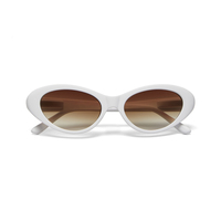 OKKIA Sun Lina Small Cat Eye Optical White