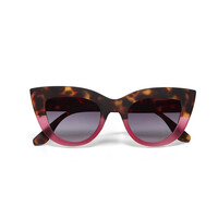 OKKIA Sun Claudia Big Cat Eye Havana pink