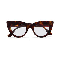 OKKIA Reading Claudia Big Cat Eye Classic Havana